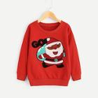 Shein Toddler Boys Santa Claus Patch Sweatshirt
