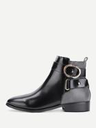Shein Side Zipper Color Block Ankle Boots