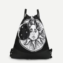 Shein Two Tone Drawstring Backpack