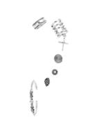 Shein Cross & Leaf Design Earring Set