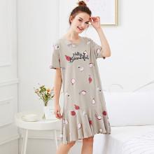 Shein Pitaya Print Ruffle Hem Night Dress