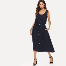 Shein Drawstring Waist Tank Dress