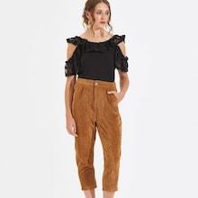 Shein Corduroy Tapered Pants