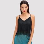 Shein Lace Overlay Cami Top