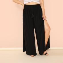 Shein Plus Slit Palazzo Leg Pants