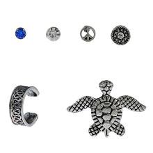 Shein Tortoise & Round Design Earring Set