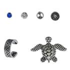 Shein Tortoise & Round Design Earring Set