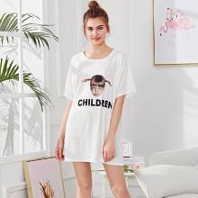 Shein Figure Print Oversized Dress