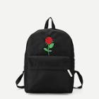 Shein Men Floral Embroidered Backpack