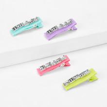 Shein Rhinestone Decorated Kids Hair Clip 4pcs