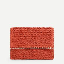 Shein Chain Trim Woven Bag