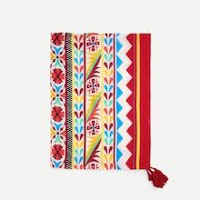 Shein Tribal Print Scarf With Tassel
