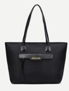 Shein Black Zip Front Nylon Tote Bag