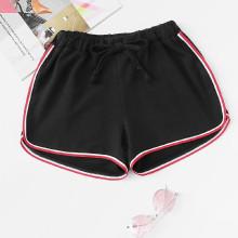 Shein Contrast Trim Shorts