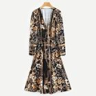 Shein Floral Print Button Through Dress