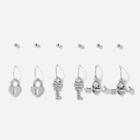 Shein Key & Lock Dangle Earrings & Stud Earrings 6pairs