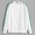 Shein Men Striped Side Sleeve Sweatshirt