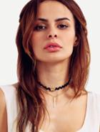 Shein Multilayer Pendant Chain Wavy Necklace