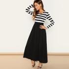 Shein Waist Belted Striped Dress