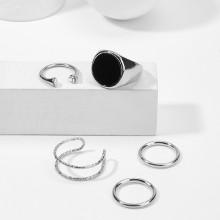 Shein Round Design Ring Set 5pcs