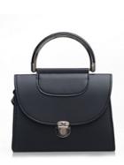 Shein Pushlock Closure Flap Handbag With Strap