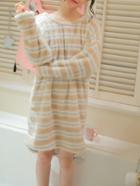 Shein Striped Oversized Flannel Pajama Dress