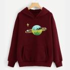 Shein Galaxy Print Hooded Sweatshirt