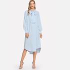 Shein Knot Neck Dip Hem Dress