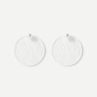 Shein Clear Disc Stud Earrings