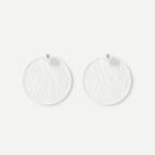 Shein Clear Disc Stud Earrings