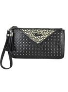 Shein Gold Metallic Spiker Tassel Women Small Clutch