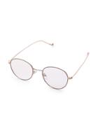 Shein Metal Frame Round And Flat Vintage Glasses