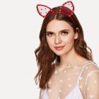 Shein Rabbit Ear Design Headband With Jewelry