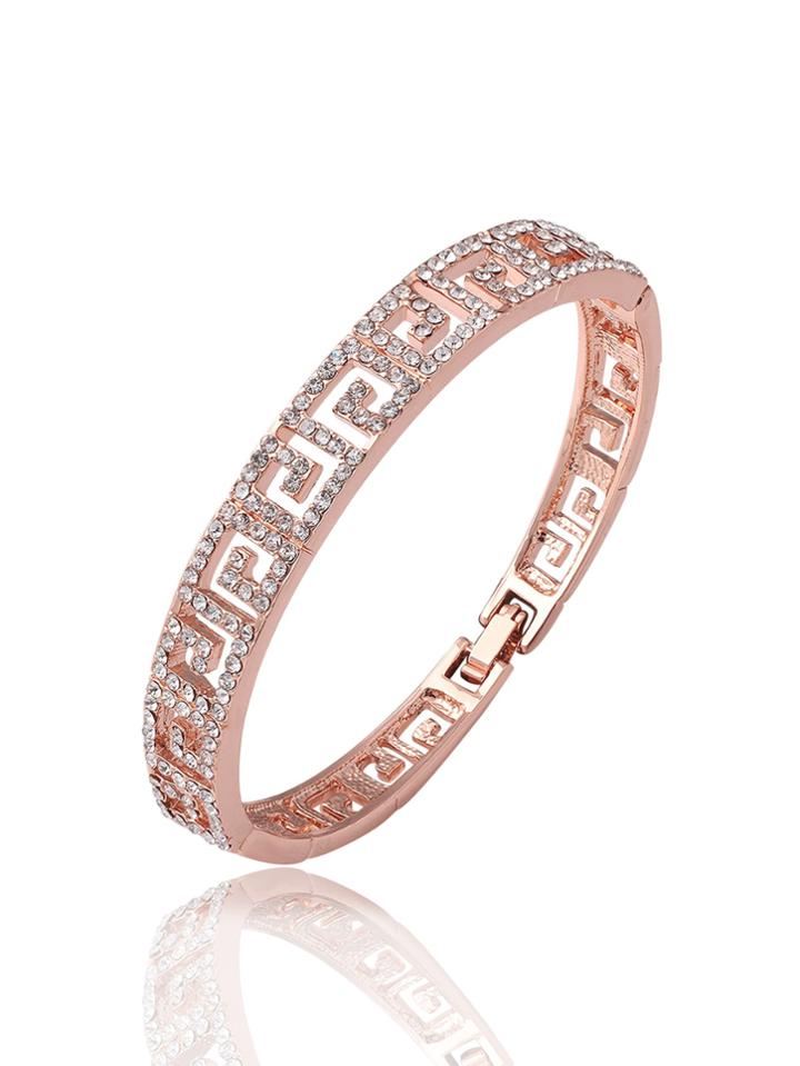 Shein Rhinestone Geometric Design Bracelet