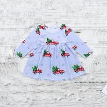 Shein Toddler Girls Christmas Print Dress