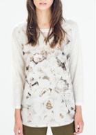 Rosewe Enchanting Print Design Round Neck Long Sleeve T Shirt