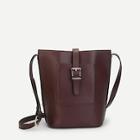 Shein Buckle Detail Bucket Bag With Pocket