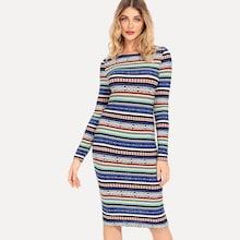Shein Stiped Pencil Dress