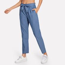Shein Self Tie Waist Pants