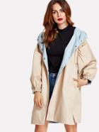 Shein Letter Print Drop Shoulder Coat