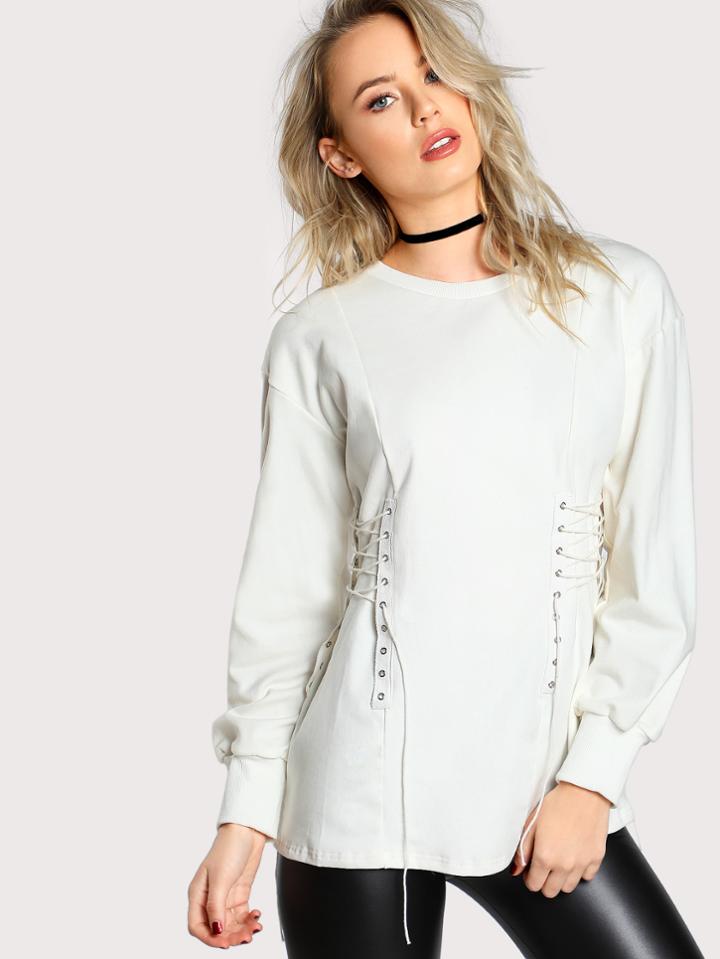Shein Corset Inspired Sweatshirt
