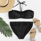 Shein Laser Cut Insert Frill Detail Bikini Set