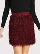 Shein Fluffy Fringe Skirt