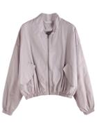 Shein Drop Shoulder Elastic Hem Jacket