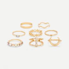 Shein Crescent Ring Set 8pcs