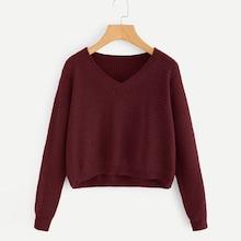 Shein V Neck Crop Jumper