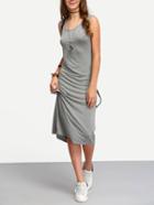 Shein Grey Sleeveless Casual Dress