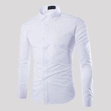 Shein Men Solid Skinny Shirt