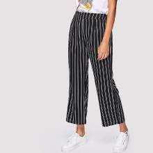 Shein Vertical-striped Pants