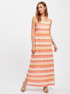 Shein Block Striped Slit Side Tank Dress